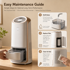 H13 HEPA Air Purifier with Humidifier, 99.97% Allergen Removal, 360° Air Intake for Home Bedroom