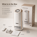 H13 HEPA Air Purifier with Humidifier, 99.97% Allergen Removal, 360° Air Intake for Home Bedroom