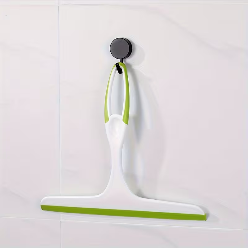 Multi-Purpose Silicone Window Squeegee with Free Hook Streak-Free Glass Wiper
