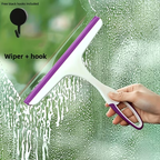 Multi-Purpose Silicone Window Squeegee with Free Hook Streak-Free Glass Wiper