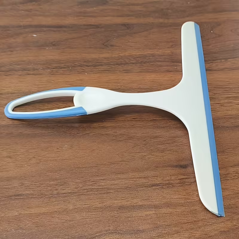 Multi-Purpose Silicone Window Squeegee with Free Hook Streak-Free Glass Wiper