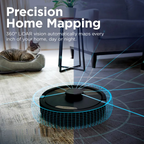2‑in‑1 Robot Vacuum and Mop | LiDAR Mapping, Self‑Empty Base, Anti‑Allergen Seal, Pet Hair Cleaning for Carpet & Hard Floors